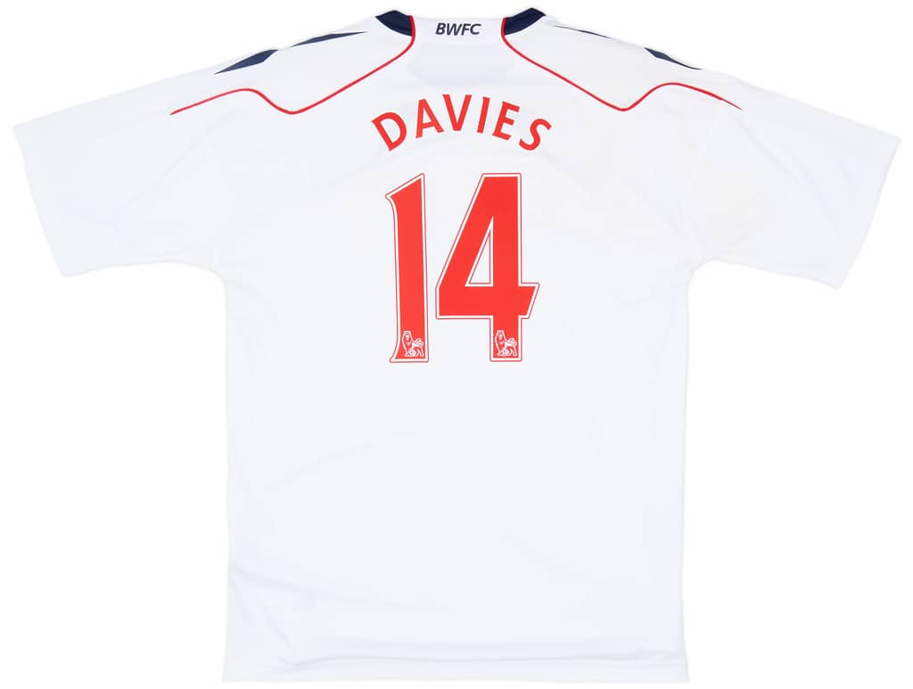 2010-11 Bolton Home Shirt Davies #14 - 9/10 - (XL)