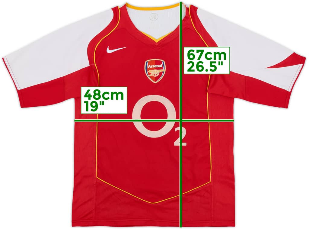 2004-05 Arsenal Home Shirt - 6/10 - (XL.Boys)