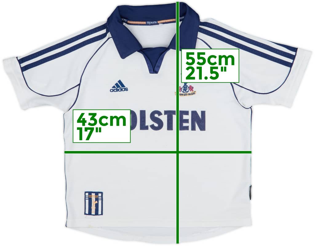 1999-01 Tottenham Home Shirt - 7/10 - (4-5 Years)