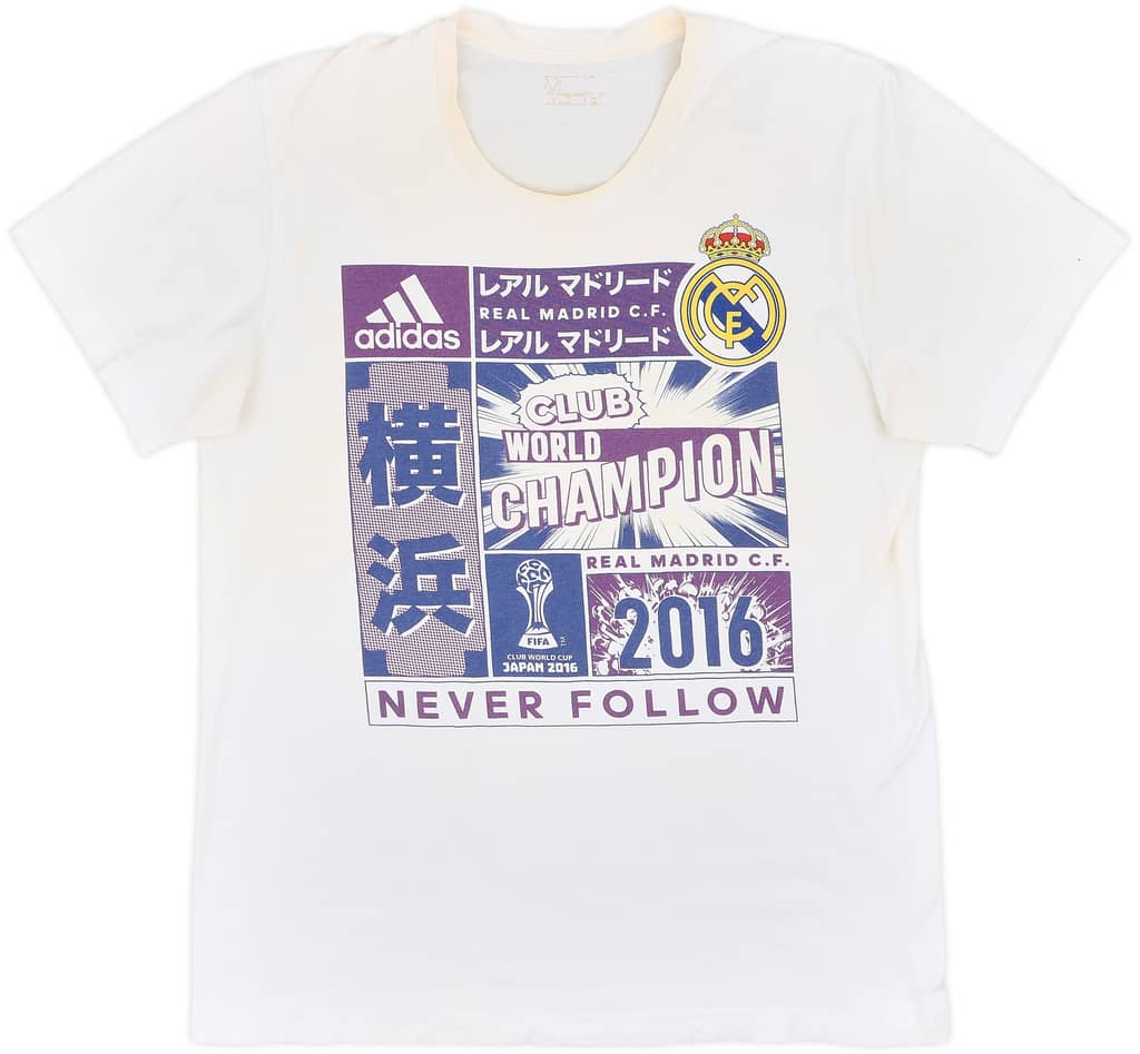 2016-17 Real Madrid adidas Graphic Tee - 6/10 - (M)