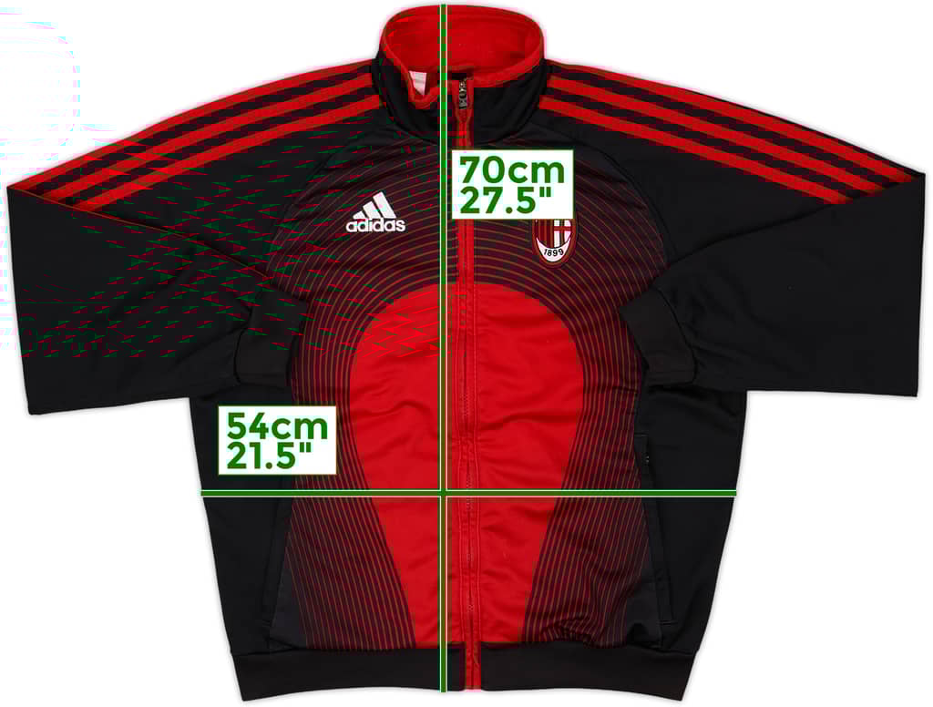 2006-07 AC Milan adidas Track Jacket - 8/10 - (L.Boys)