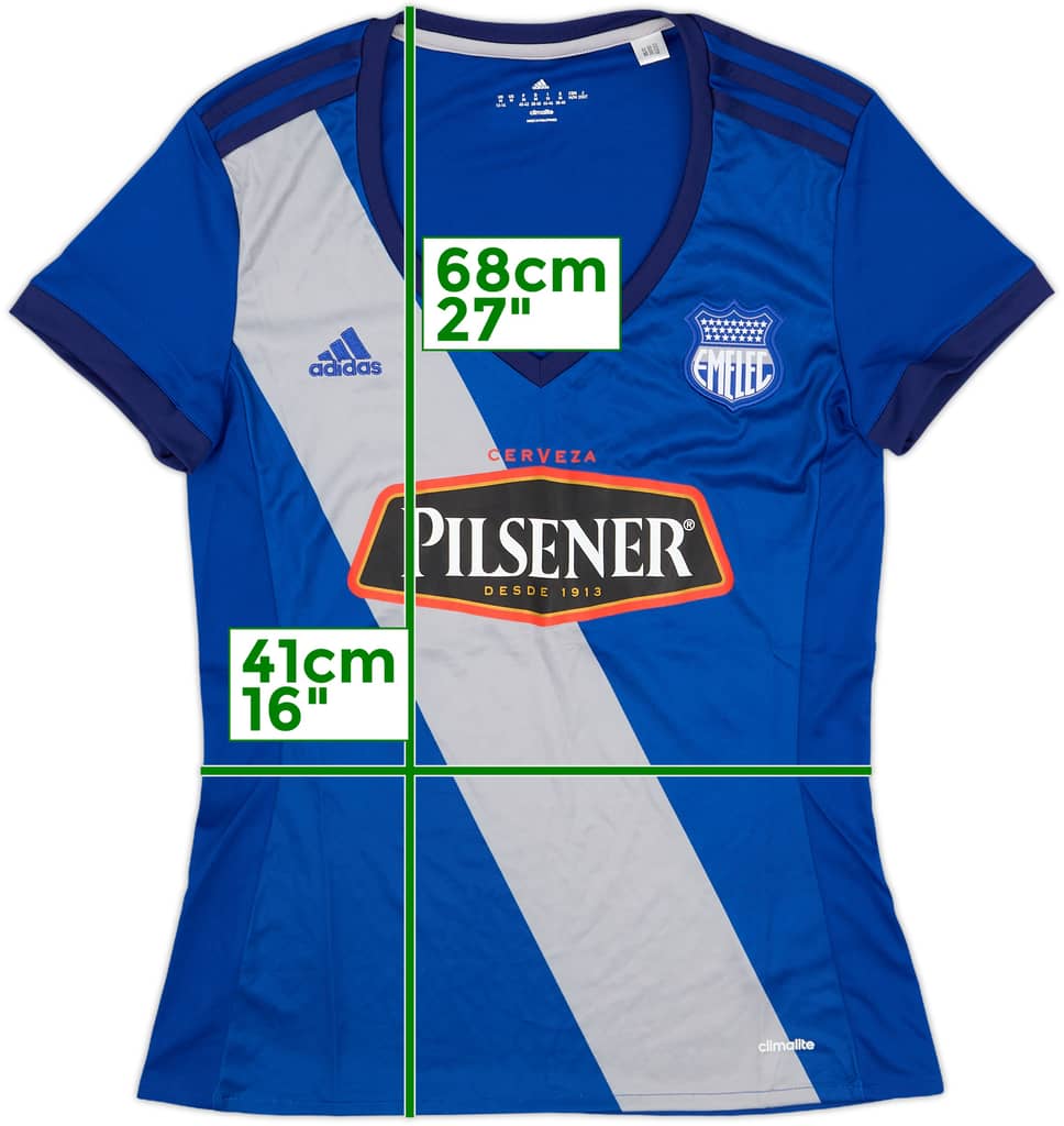 2017 Emelec Home Shirt - 9/10 - (Women's M)
