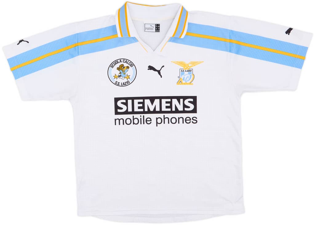 1999-00 Lazio 'Scuola Calcio' Centenary Home Shirt - 6/10 - (XL.Boys)