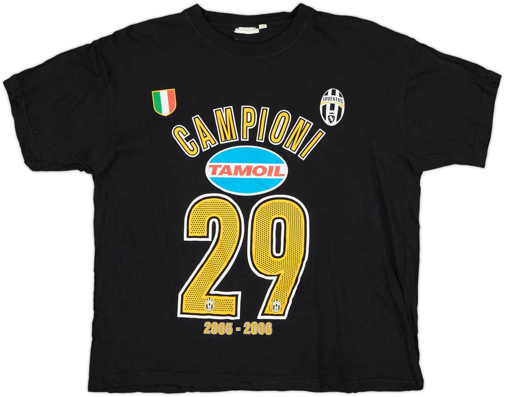 2005-06 Juventus Graphic Tee - 8/10 - (S)
