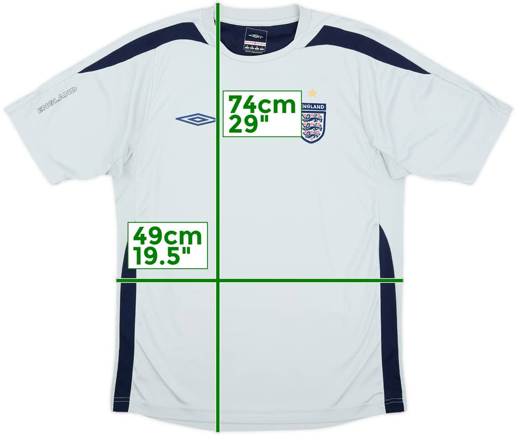 2004-06 England Umbro Training Shirt - 8/10 - (M)