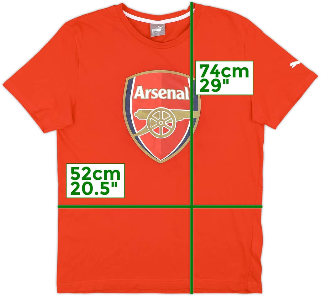 2015-16 Arsenal Puma Graphic Tee - 7/10 - (M)