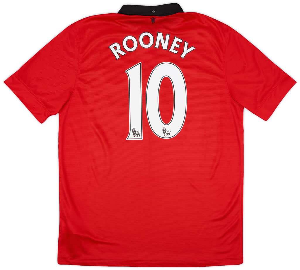 2013-14 Manchester United Home Shirt Rooney #10 - 8/10 - (S)
