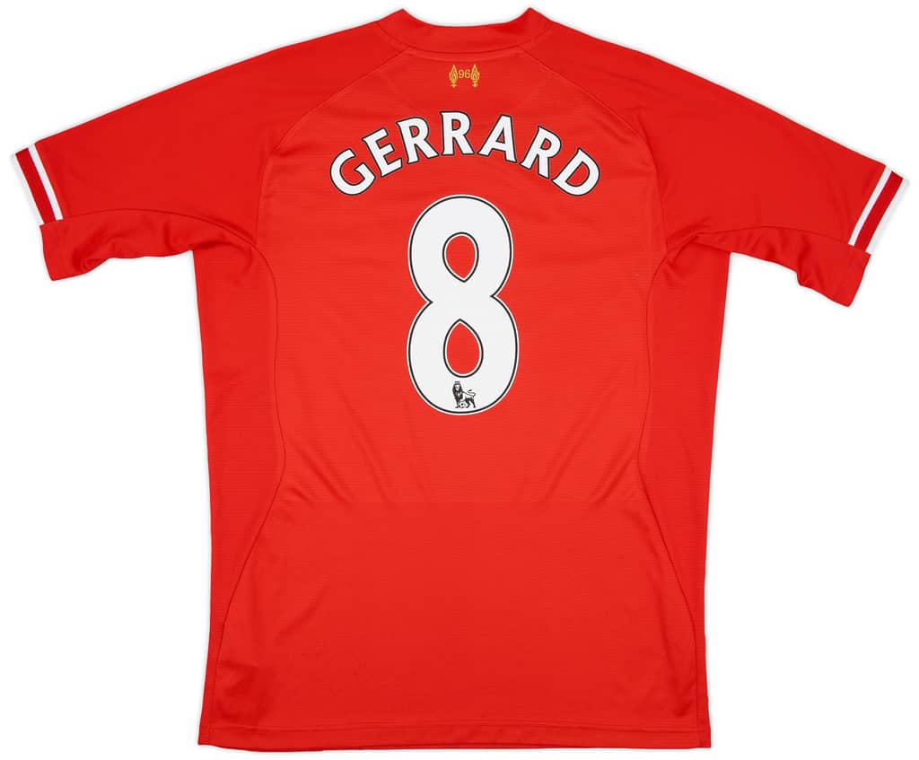 2013-14 Liverpool Home Shirt Gerrard #8 - 6/10 - (S)