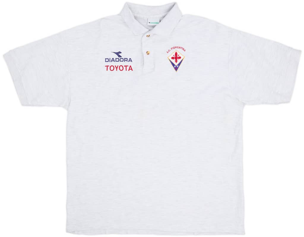 2000-01 Fiorentina Diadora Polo Shirt - 8/10 - (XL)