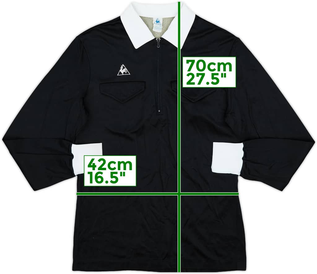 1980s Le Coq Sportif Referee Template L/S Shirt - 7/10 - (S)