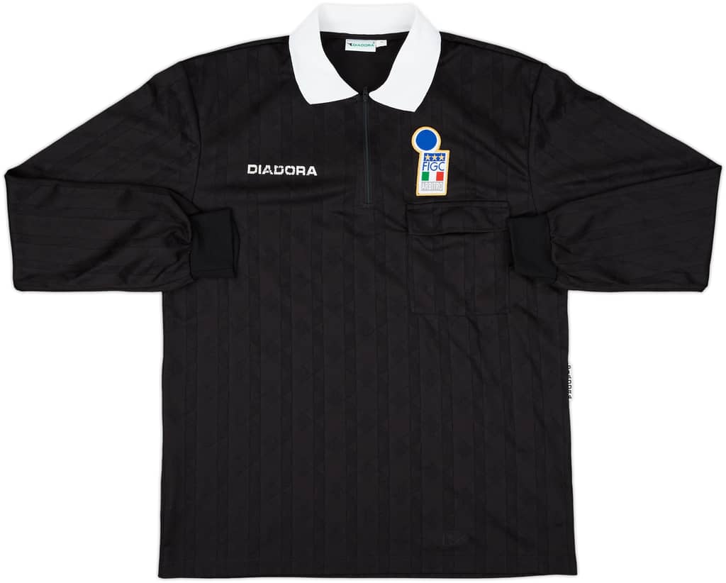 1990s Italy FIGC Diadora Referee L/S Shirt - 9/10 - (XL)