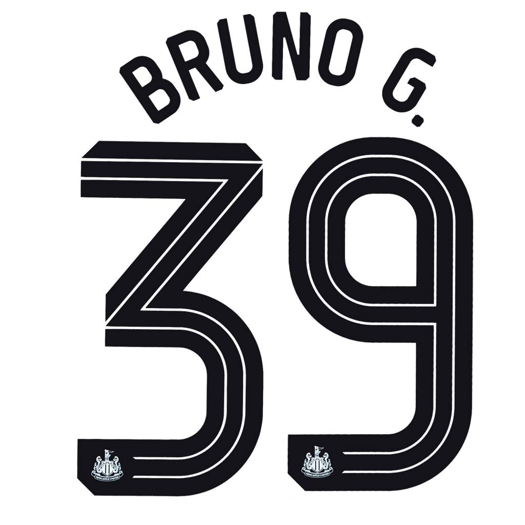 2024-25 Newcastle United Cup Bruno G. #39 Name Set