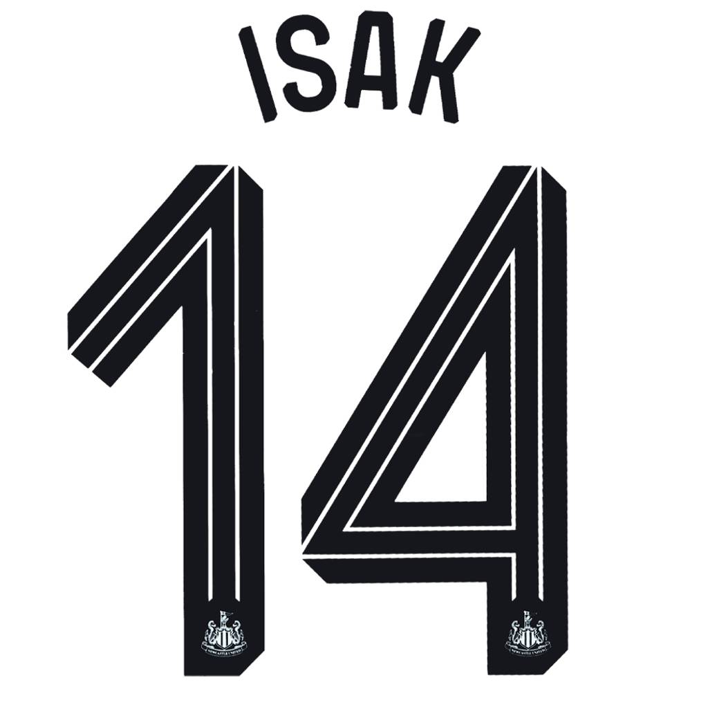 2024-25 Newcastle United Cup Isak #14 Name Set