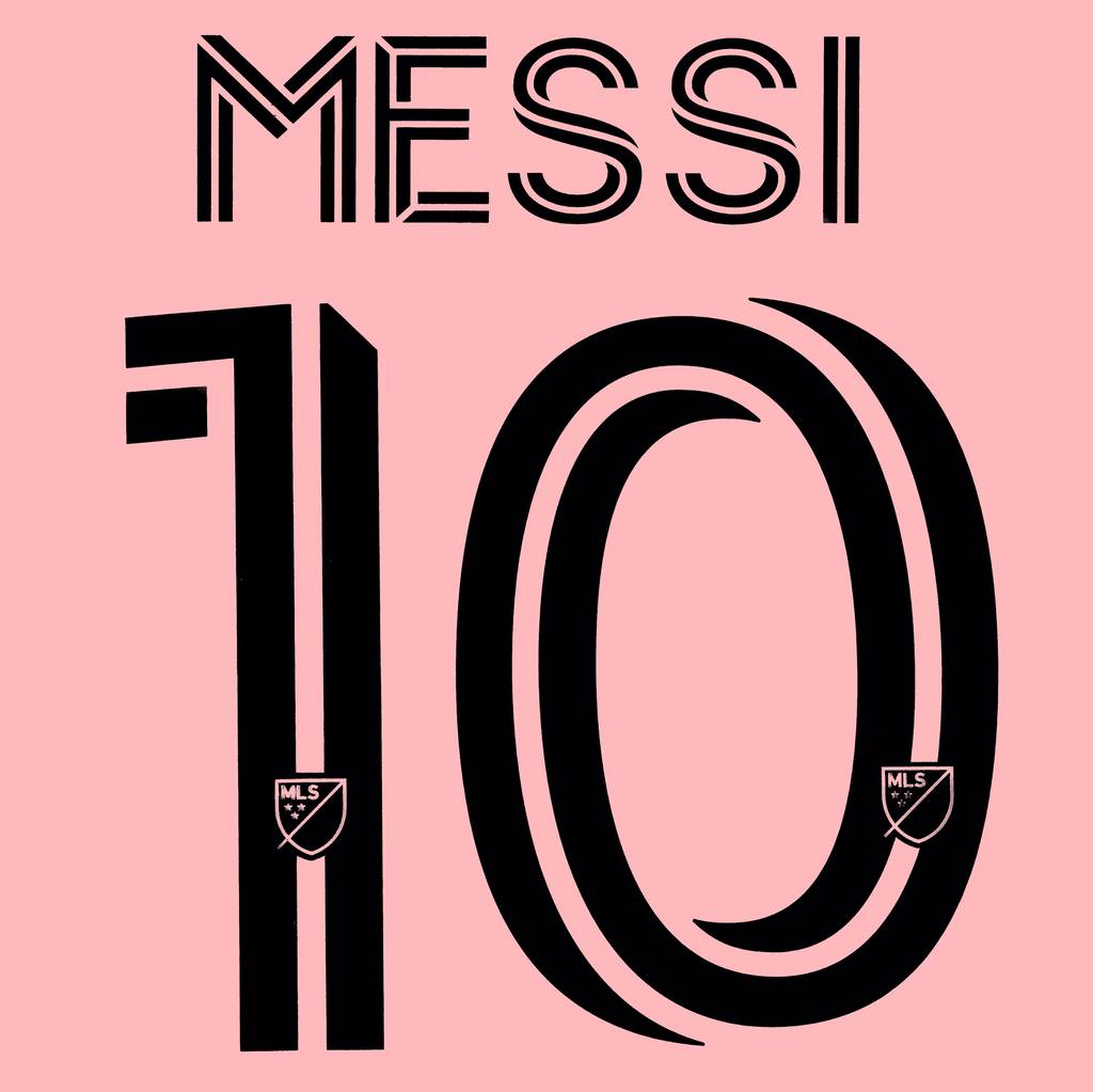 2023-25 Inter Miami Home Messi #10 Name Set