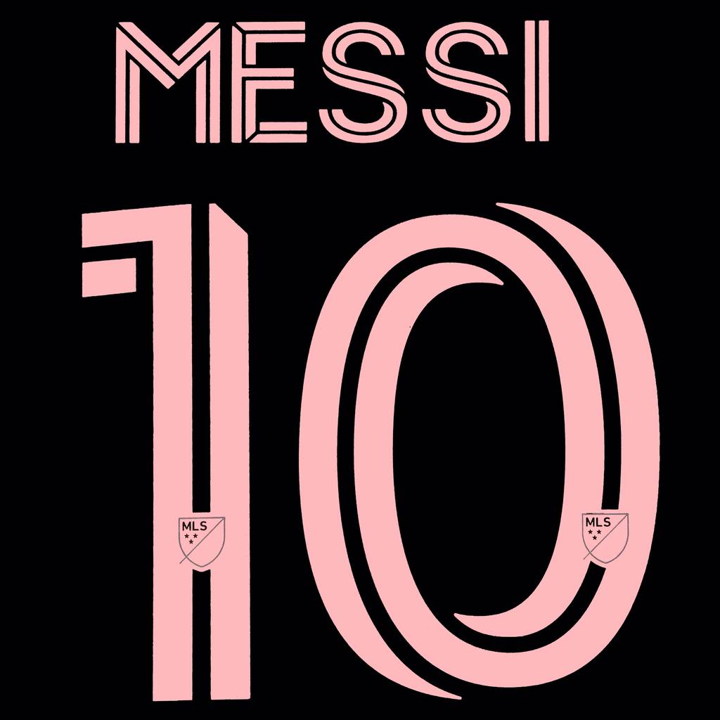 2023-25 Inter Miami Away Messi #10 Name Set