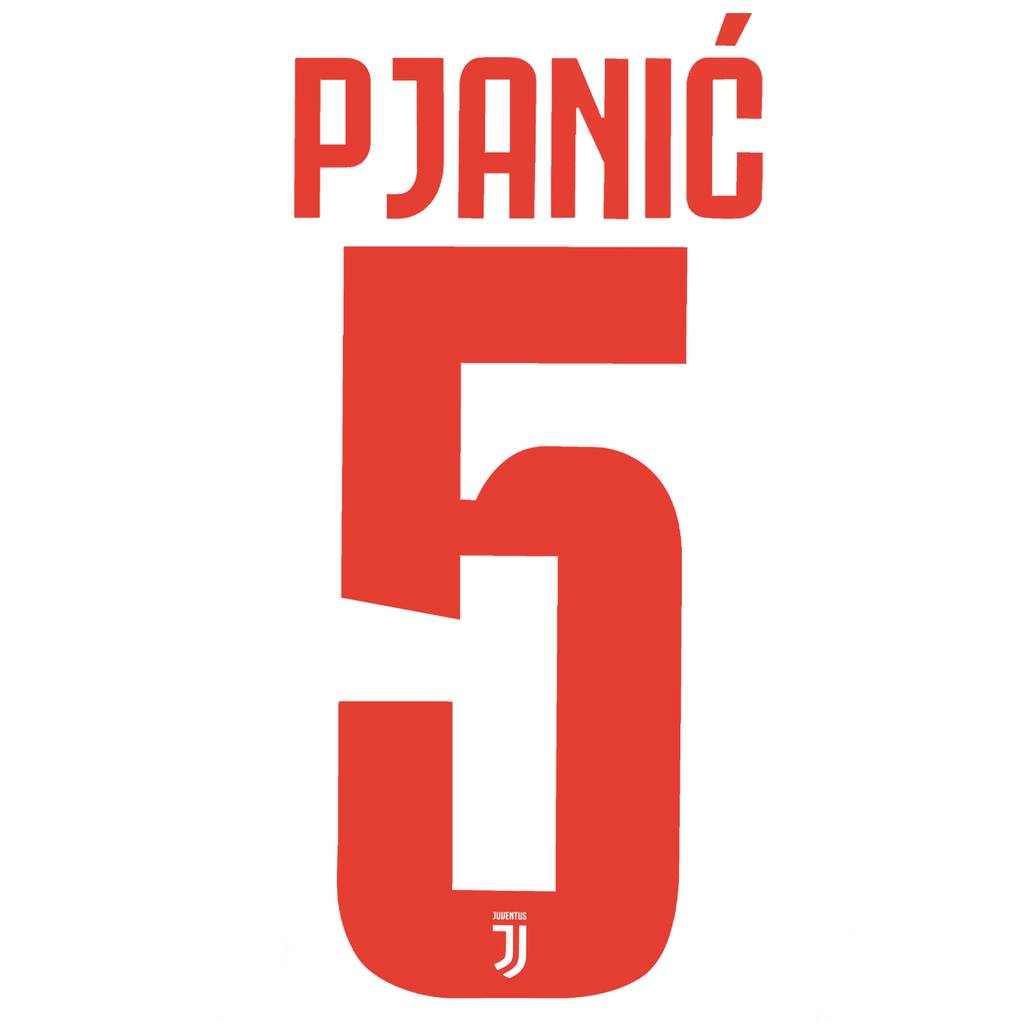 2019-20 Juventus Away Pjanic #5 Name Set