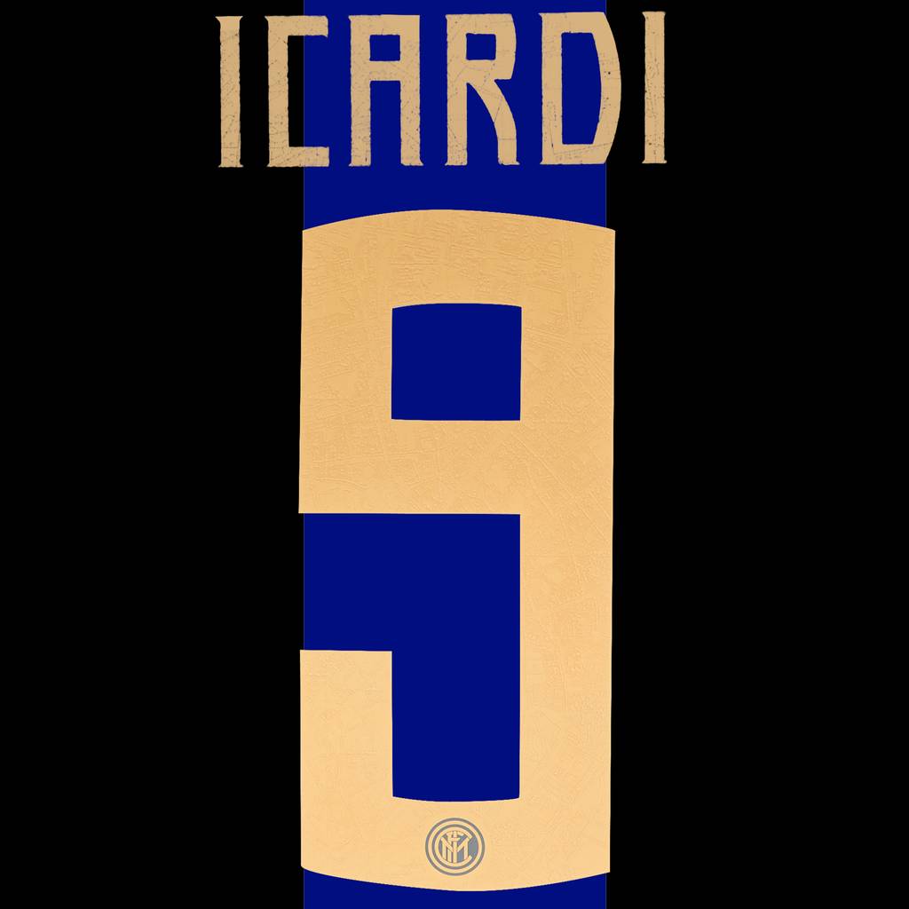 2018-19 Inter Milan Home Anniversary Icardi #9 Name Set