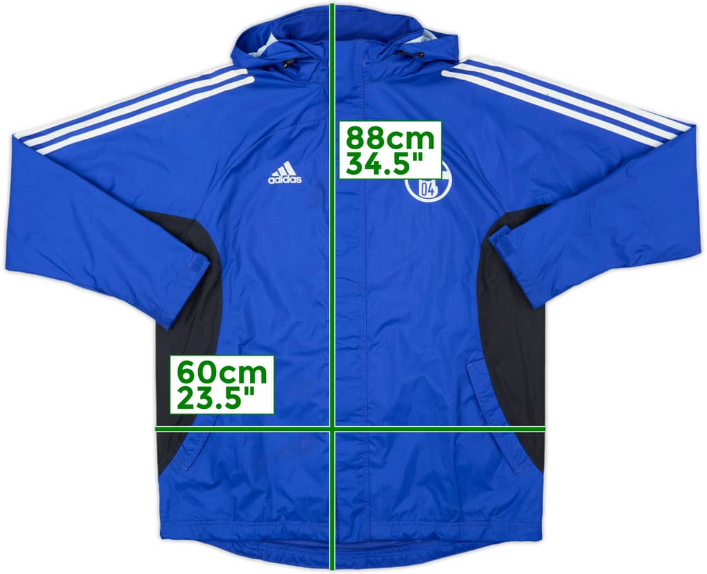 2002-03 Schalke adidas Hooded Rain Jacket - 7/10 - (M)