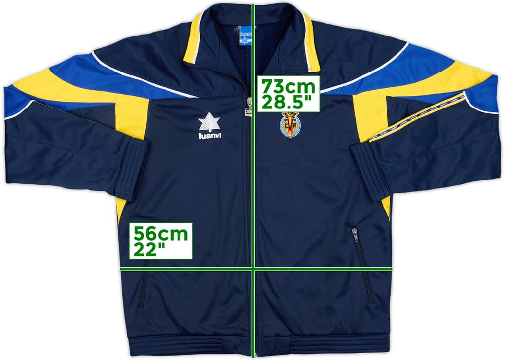 1997-99 Villarreal Luanvi Track Jacket - 8/10 - (L)