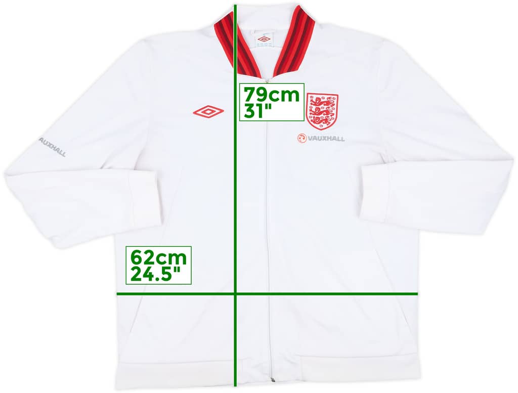 2011-12 England Umbro Track Jacket - 5/10 - (XXL)
