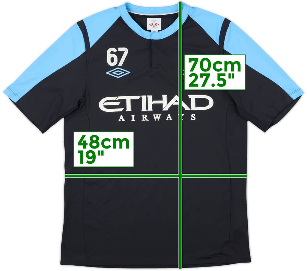 2009-10 Manchester City Umbro Player Issue Training Shirt #67 - 7/10 - (L)