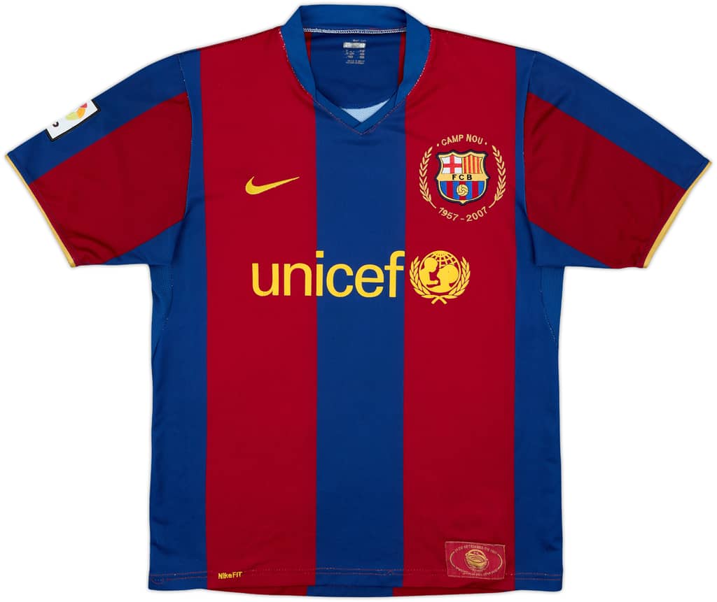 2007-08 Barcelona Home Shirt - 5/10 - (M)