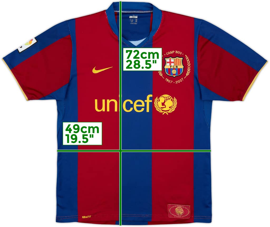 2007-08 Barcelona Home Shirt - 5/10 - (M)