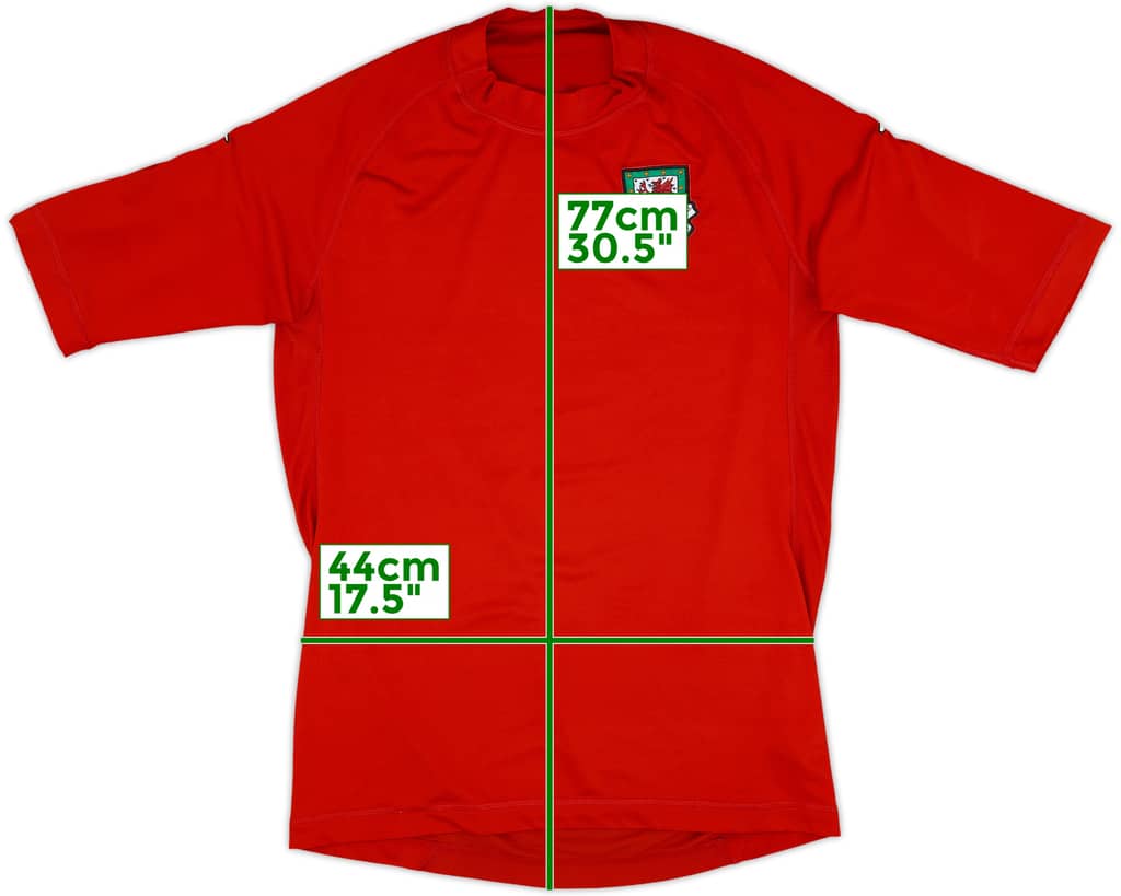 2000-01 Wales Home Shirt - 7/10 - (XL)