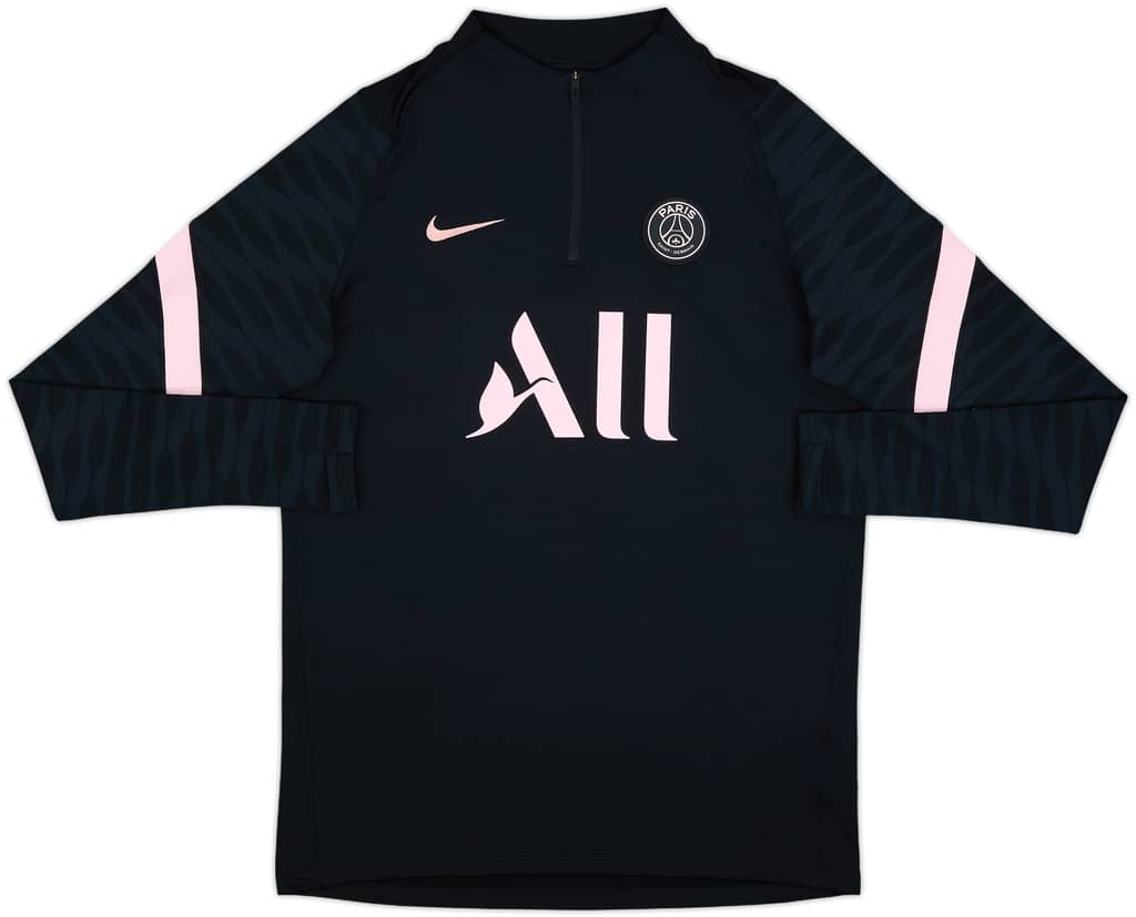 2021-22 Paris Saint-Germain Nike 1/4 Zip Drill Top - 10/10 - (M)