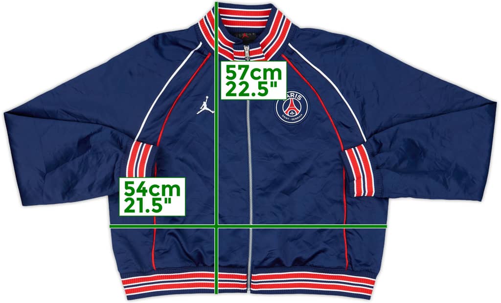 2024-25 Paris Saint-Germain Jordan Track Jacket - 8/10 - (L.Boys)