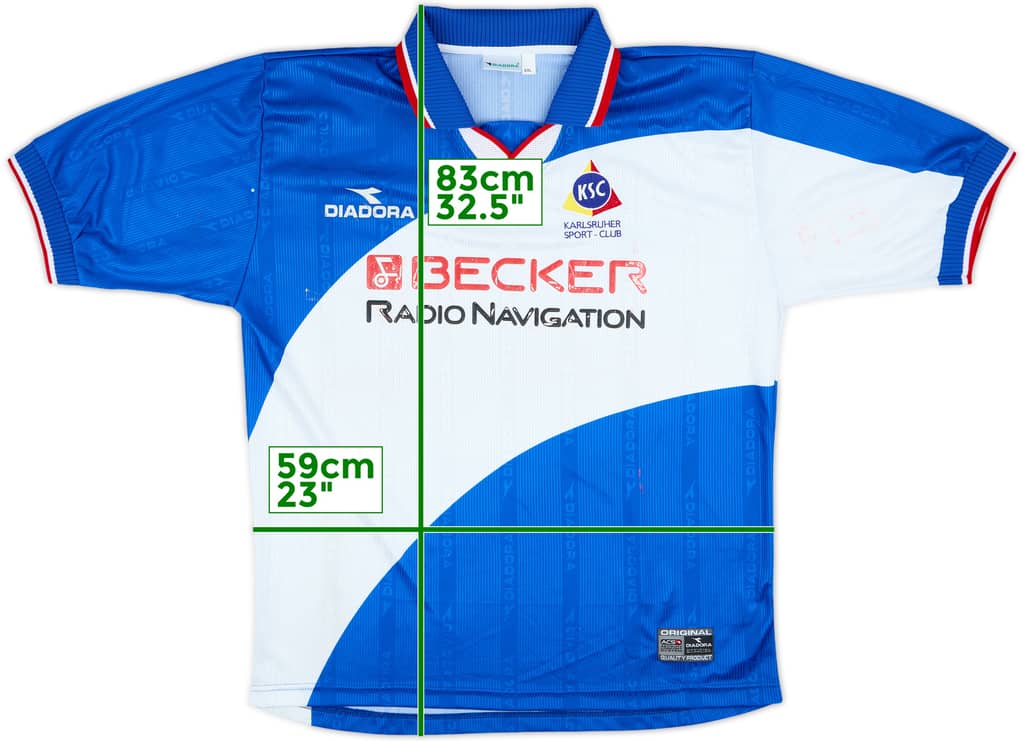 1999-00 Karlsruher Home Shirt - 5/10 - (XXL)