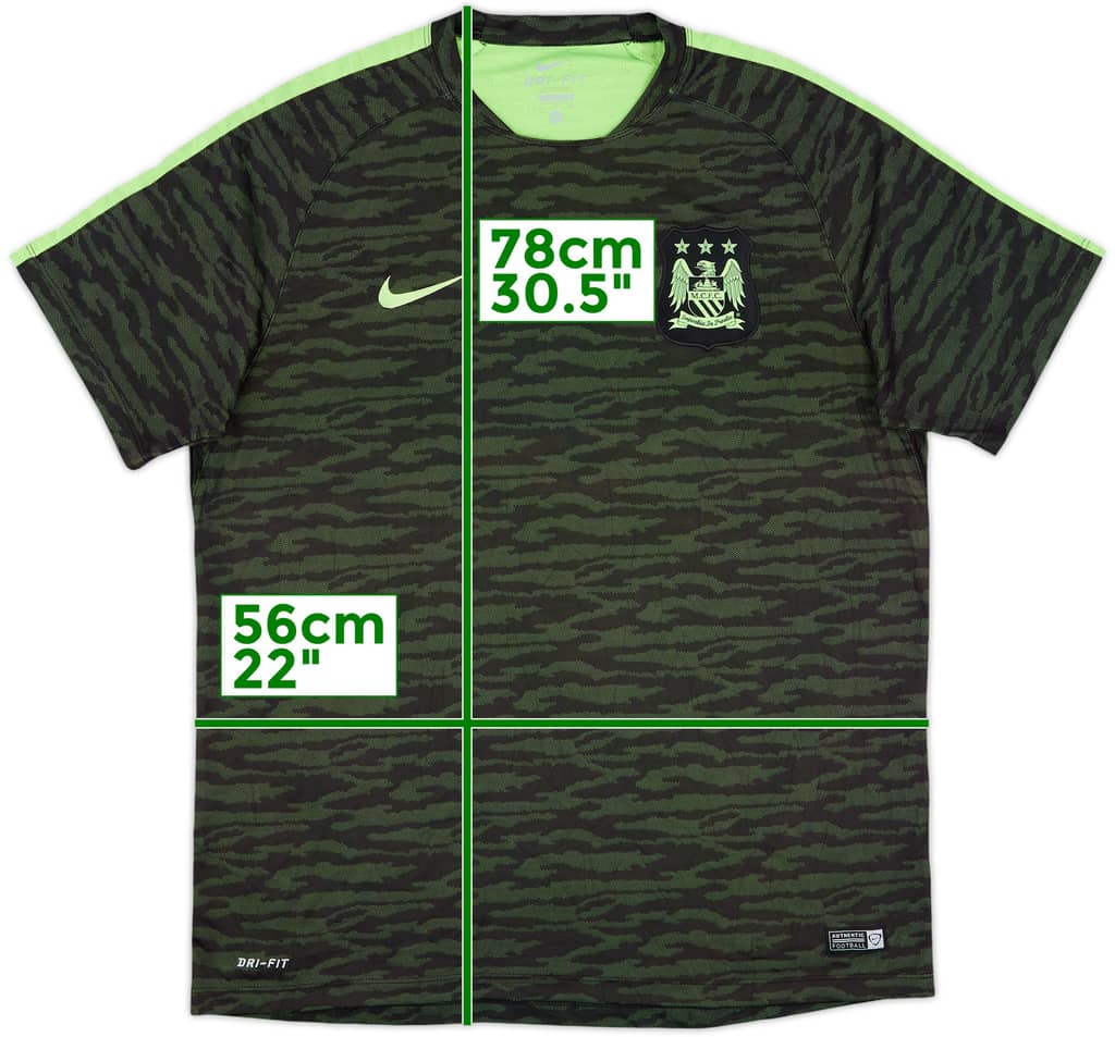 2015-16 Manchester City Nike Training Shirt - 10/10 - (XL)