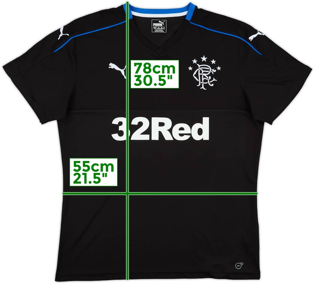 2017-18 Rangers Third Shirt - 7/10 - (XL)