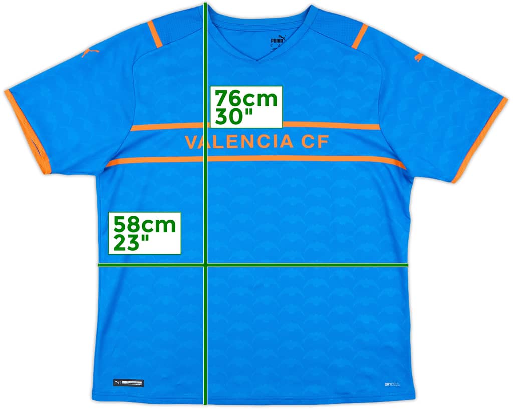 2021-22 Valencia Third Shirt - 9/10 - (XL)