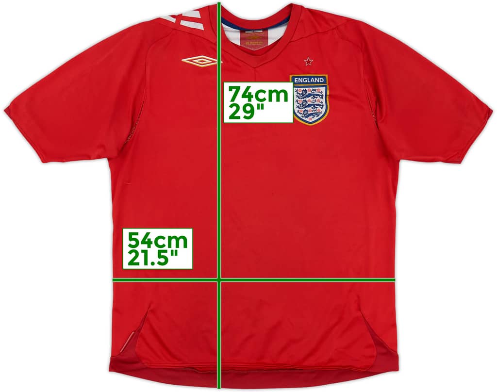 2006-08 England Away Shirt - 5/10 - (L)