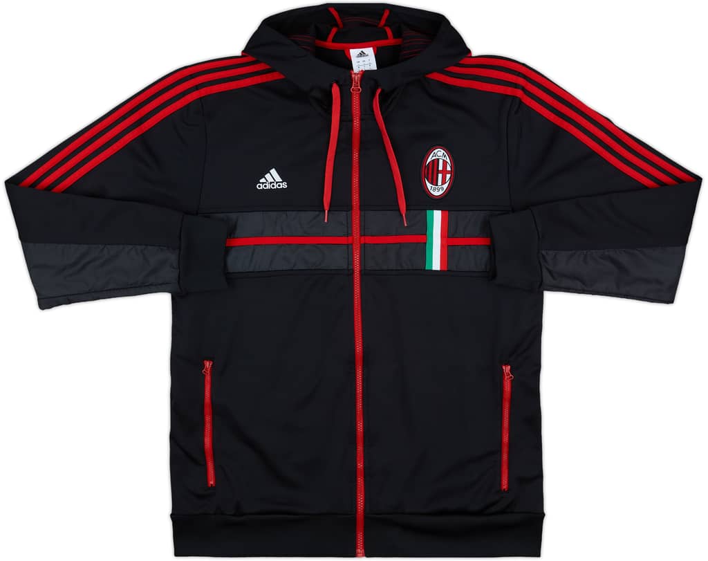 2012-13 AC Milan adidas Hooded Track Jacket - 10/10 - (L)