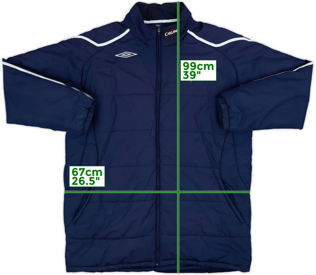 2007-08 Rangers Umbro Padded Bench Coat - 8/10 - (XXL)