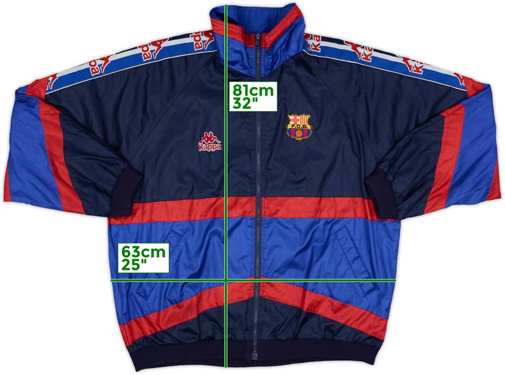 1995-97 Barcelona Kappa Track Jacket - 8/10 - (L)