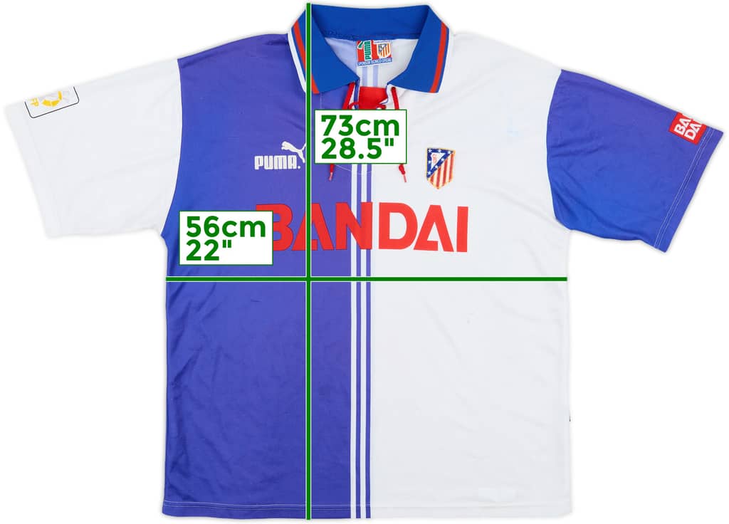 1996-97 Atletico Madrid Third Shirt - 7/10 - (XL)