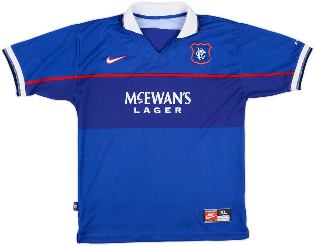 1997-99 Rangers Home Shirt - 8/10 - (XL.Boys)