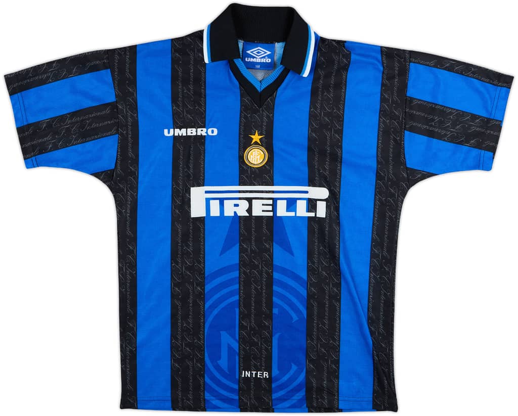 1997-98 Inter Milan Home Shirt - 10/10 - (L.Boys)