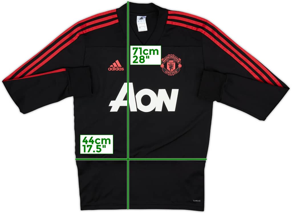 2018-19 Manchester United adidas Sweat Top - 7/10 - (S)