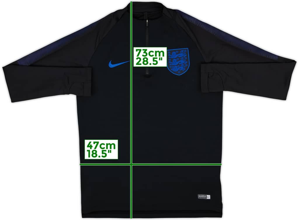 2018-19 England Nike 1/4 Zip Drill Top - 8/10 - (M)