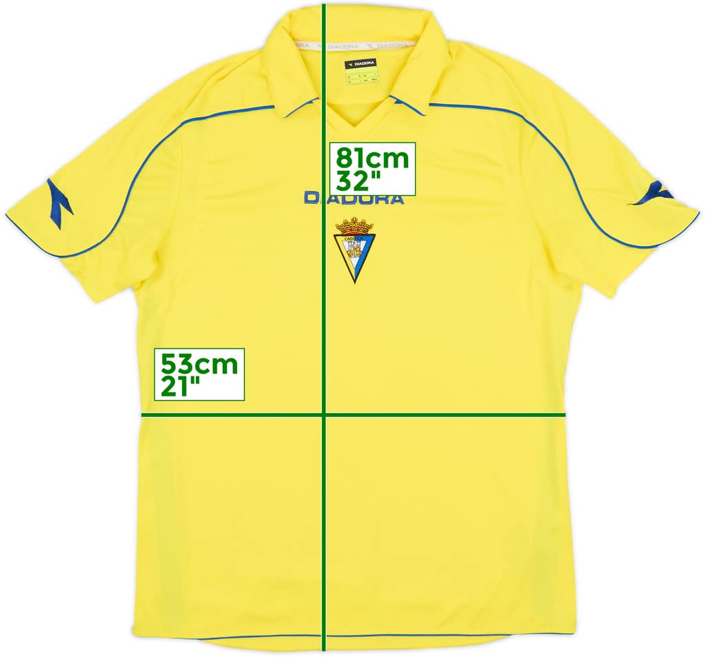 2008-09 Cadiz Home Shirt - 7/10 - (L)