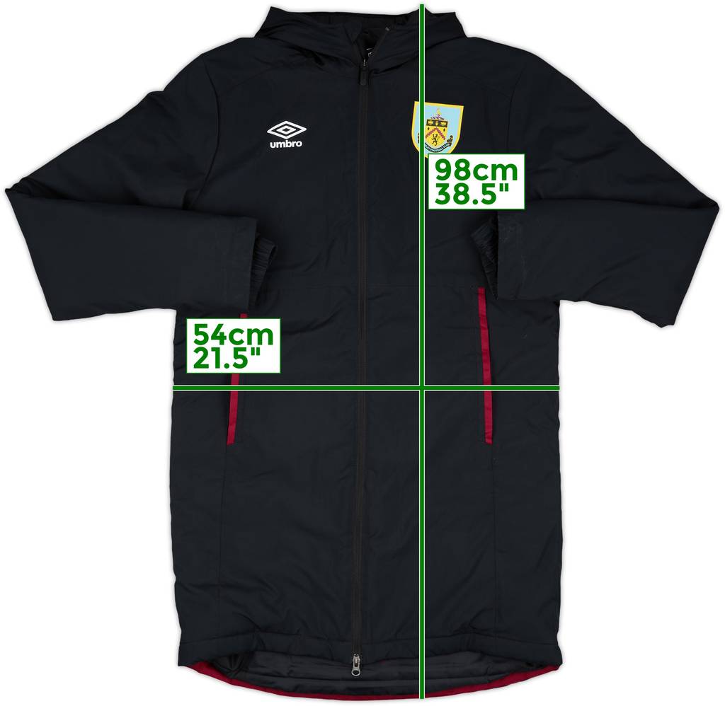 2019-20 Burnley Umbro Padded Bench Coat - 10/10 - (M)