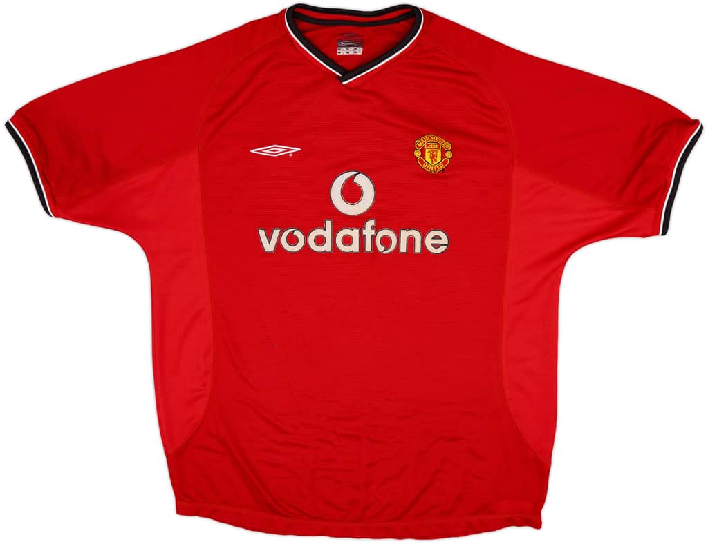 2000-02 Manchester United Home Shirt - 5/10 - (XL)