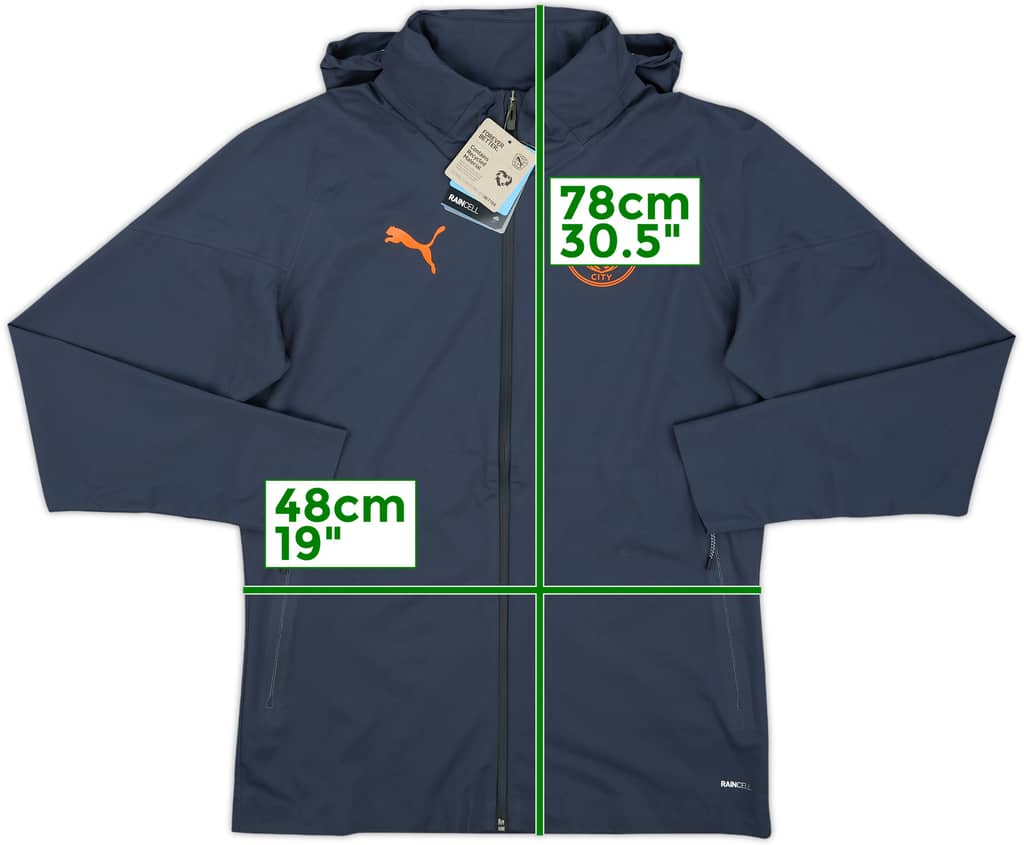 2023-24 Manchester City Puma Hooded Rain Jacket (M)