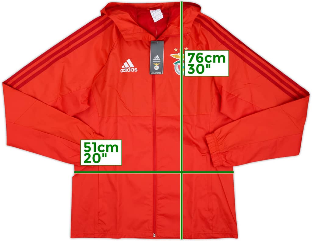 Chaqueta impermeable con capucha adidas Benfica 2017-18 (S)