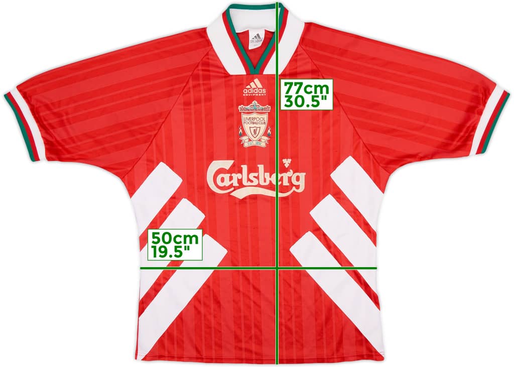 1993-95 Liverpool Home Shirt - 8/10 - (L)
