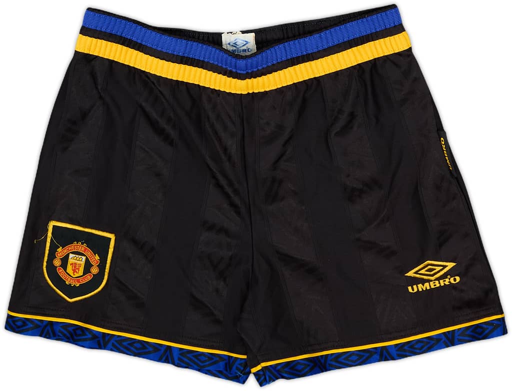 1993-95 Manchester United Away Shorts - 8/10 - (M.Boys)